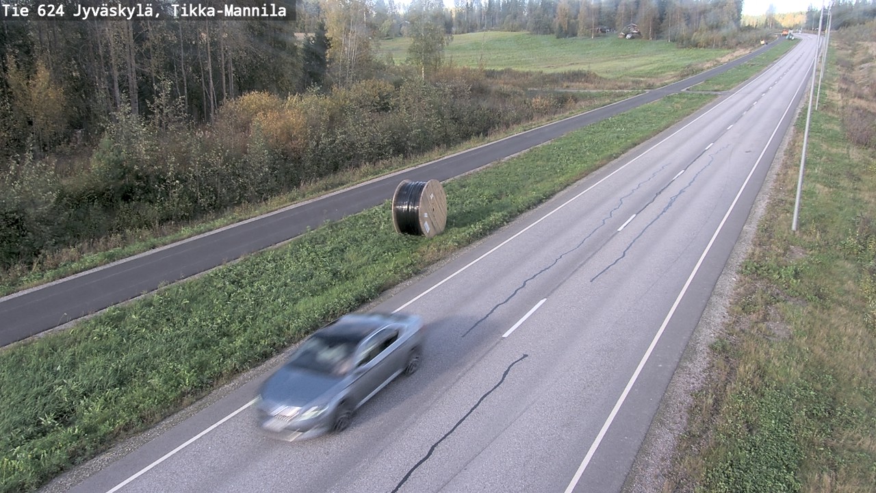 Weather Camera Image Väg 624 Jyväskylä, Tikka-Mannila, Jyväskylä, Keski-Suomi