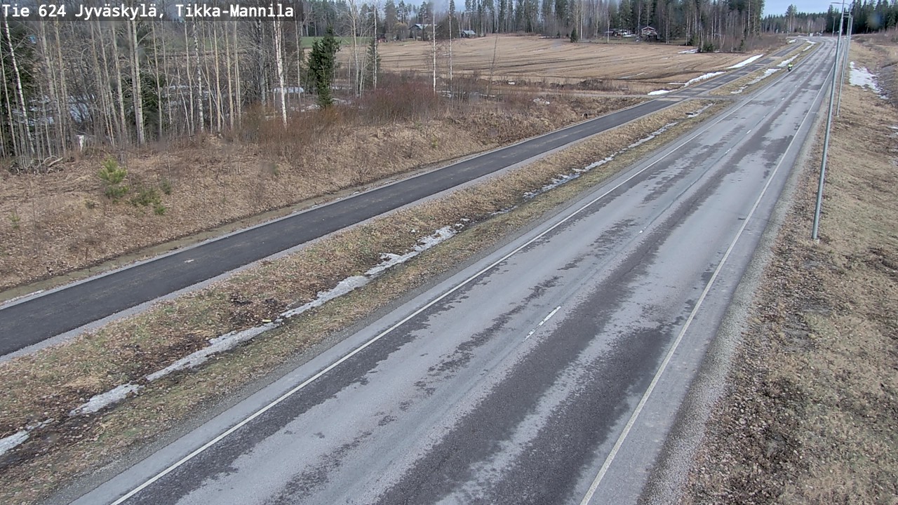 Kelikamerat Kuva Tie 624 Jyväskylä, Tikka-Mannila, Jyväskylä, Keski-Suomi