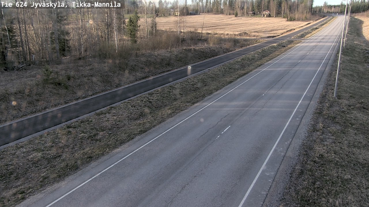 Weather Camera Image Road 624 Jyväskylä, Tikka-Mannila, Jyväskylä, Keski-Suomi