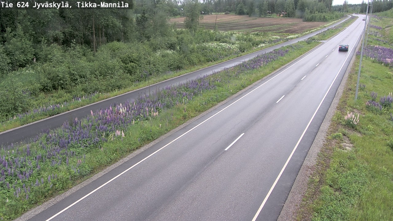 Weather Camera Image Väg 624 Jyväskylä, Tikka-Mannila, Jyväskylä, Keski-Suomi