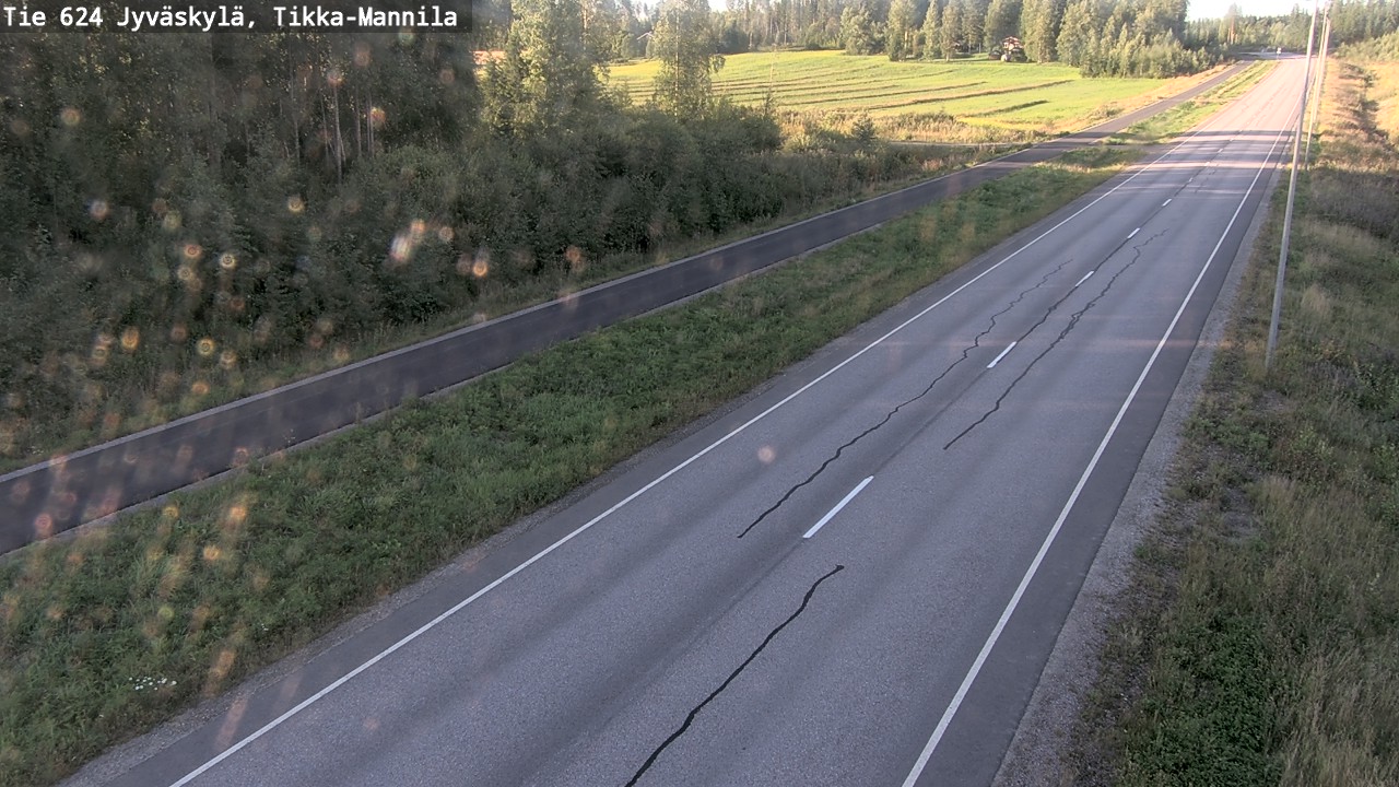 Kelikamerat Kuva Tie 624 Jyväskylä, Tikka-Mannila, Jyväskylä, Keski-Suomi