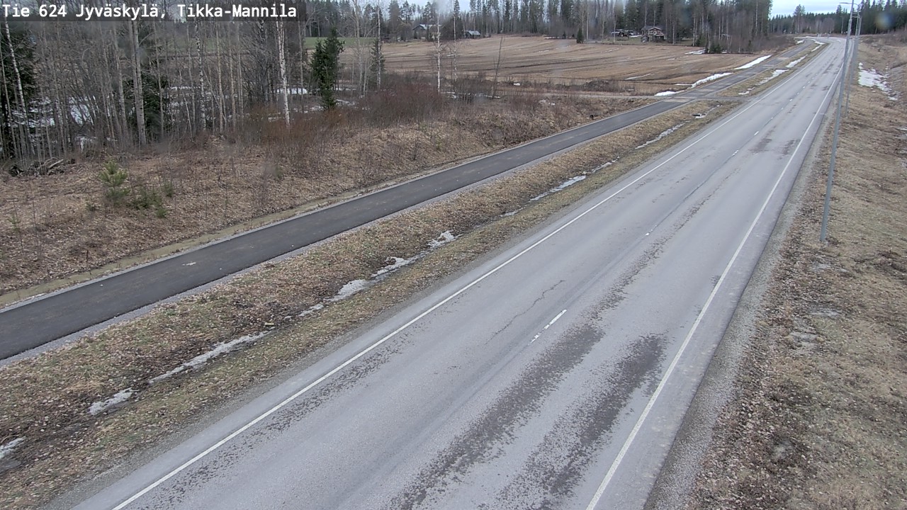 Weather Camera Image Väg 624 Jyväskylä, Tikka-Mannila, Jyväskylä, Keski-Suomi