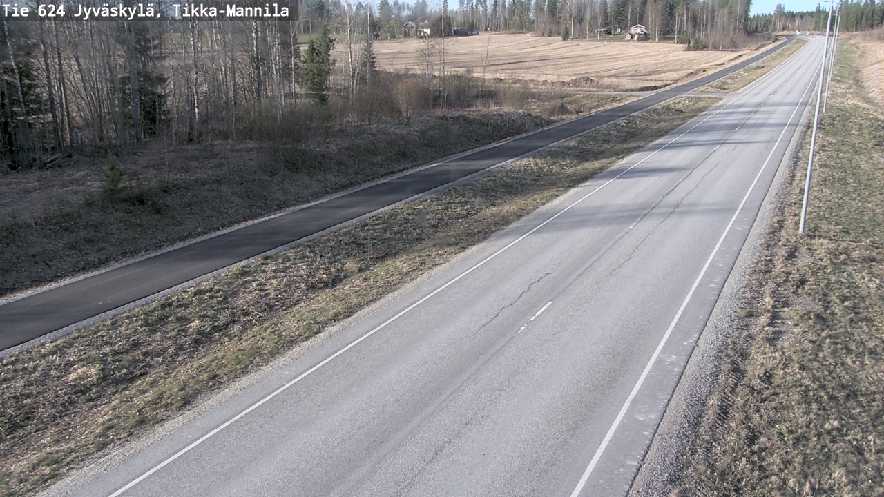 Weather Camera Image Road 624 Jyväskylä, Tikka-Mannila, Jyväskylä, Keski-Suomi