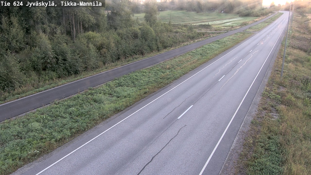 Weather Camera Image Road 624 Jyväskylä, Tikka-Mannila, Jyväskylä, Keski-Suomi