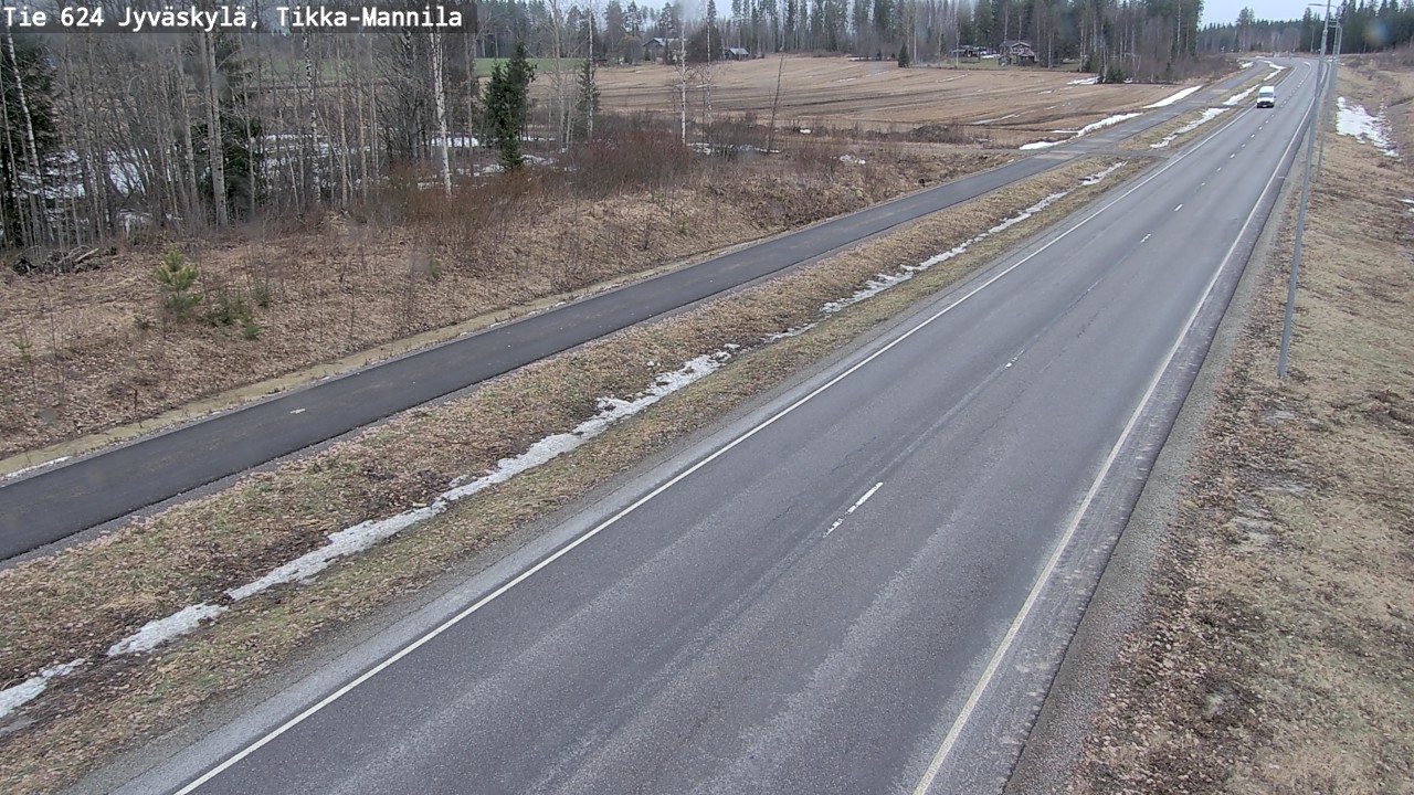 Weather Camera Image Road 624 Jyväskylä, Tikka-Mannila, Jyväskylä, Keski-Suomi