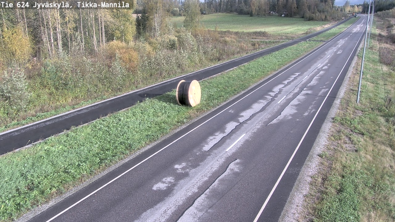 Weather Camera Image Väg 624 Jyväskylä, Tikka-Mannila, Jyväskylä, Keski-Suomi