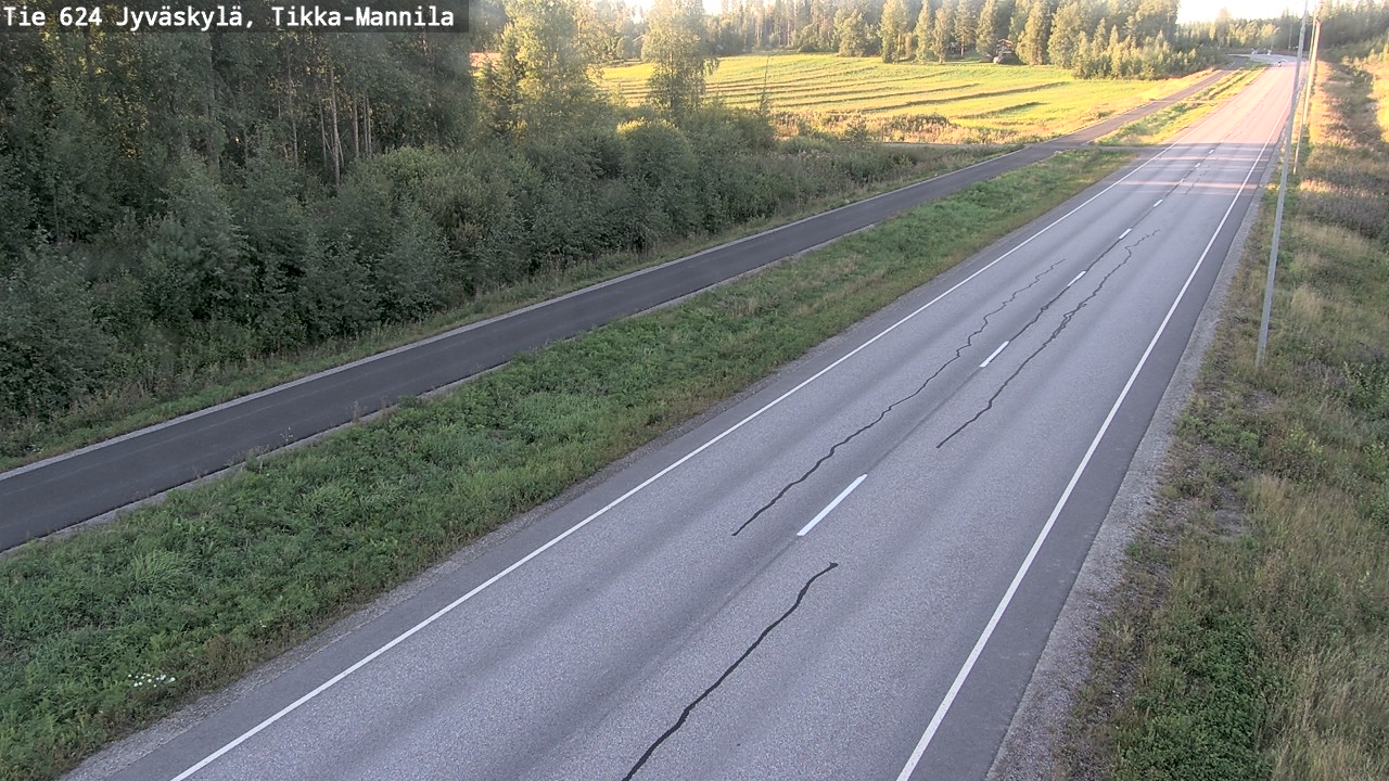 Kelikamerat Kuva Tie 624 Jyväskylä, Tikka-Mannila, Jyväskylä, Keski-Suomi