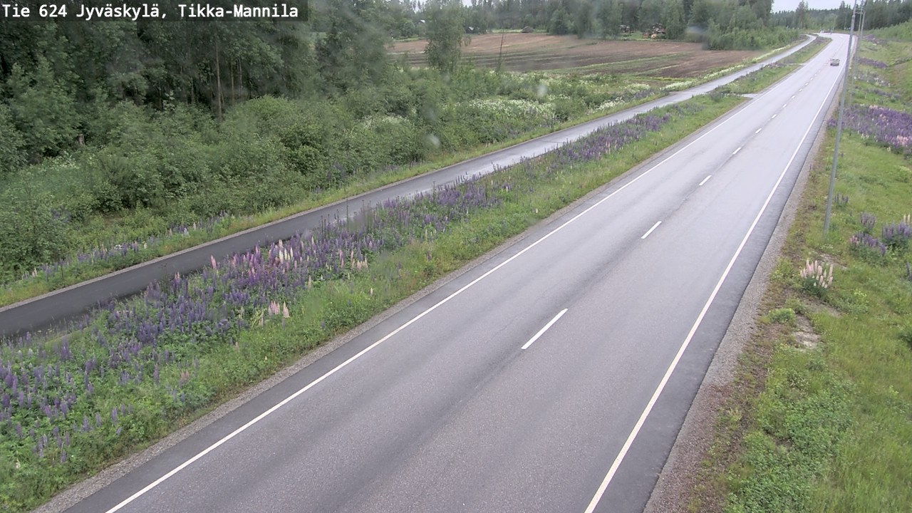 Weather Camera Image Väg 624 Jyväskylä, Tikka-Mannila, Jyväskylä, Keski-Suomi