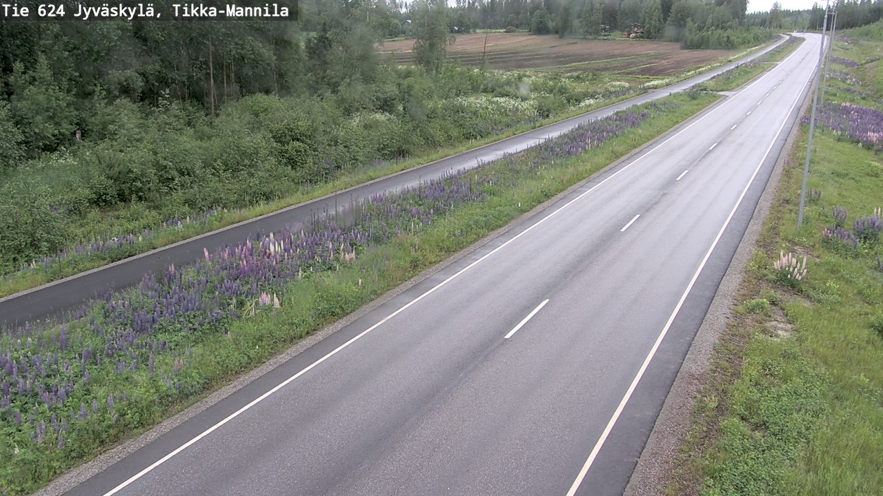 Weather Camera Image Väg 624 Jyväskylä, Tikka-Mannila, Jyväskylä, Keski-Suomi