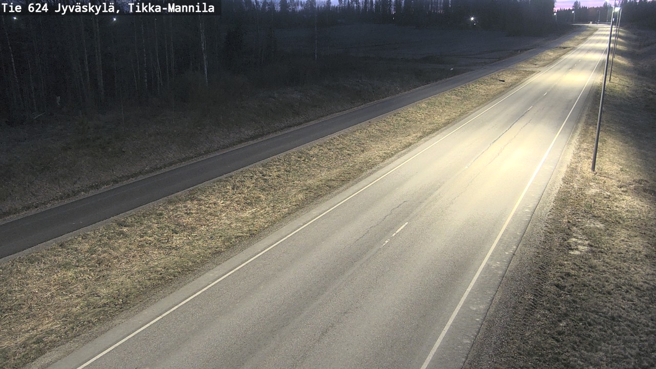 Weather Camera Image Road 624 Jyväskylä, Tikka-Mannila, Jyväskylä, Keski-Suomi