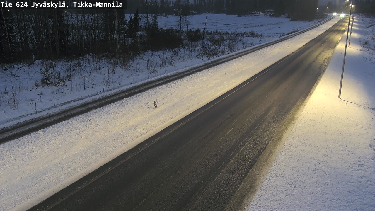 Weather Camera Image Road 624 Jyväskylä, Tikka-Mannila, Jyväskylä, Keski-Suomi