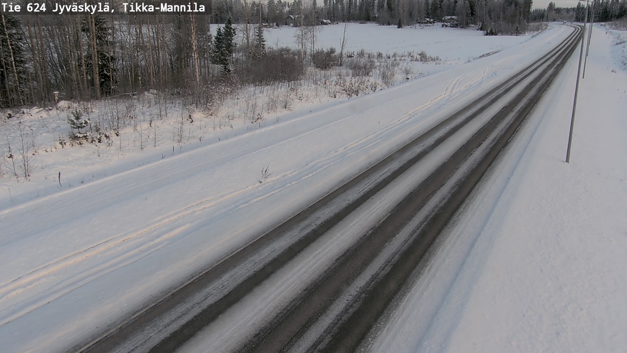Weather Camera Image Väg 624 Jyväskylä, Tikka-Mannila, Jyväskylä, Keski-Suomi