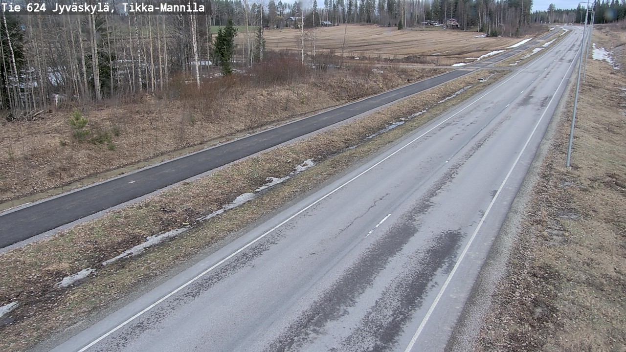 Weather Camera Image Väg 624 Jyväskylä, Tikka-Mannila, Jyväskylä, Keski-Suomi