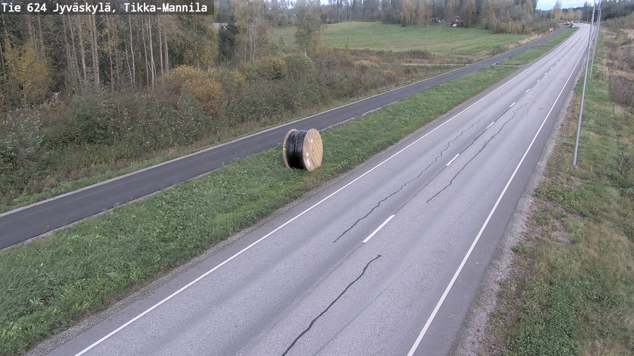 Weather Camera Image Väg 624 Jyväskylä, Tikka-Mannila, Jyväskylä, Keski-Suomi
