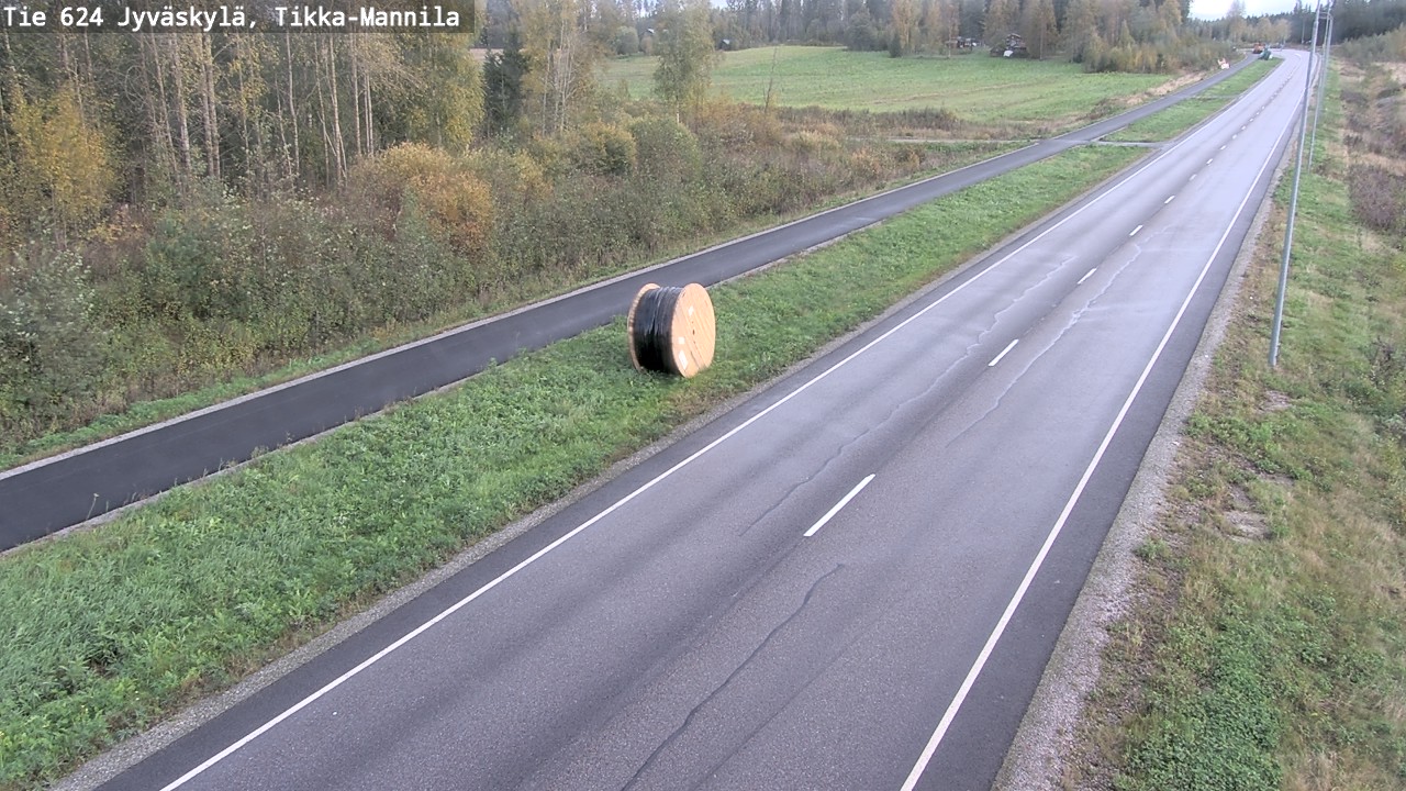 Weather Camera Image Road 624 Jyväskylä, Tikka-Mannila, Jyväskylä, Keski-Suomi