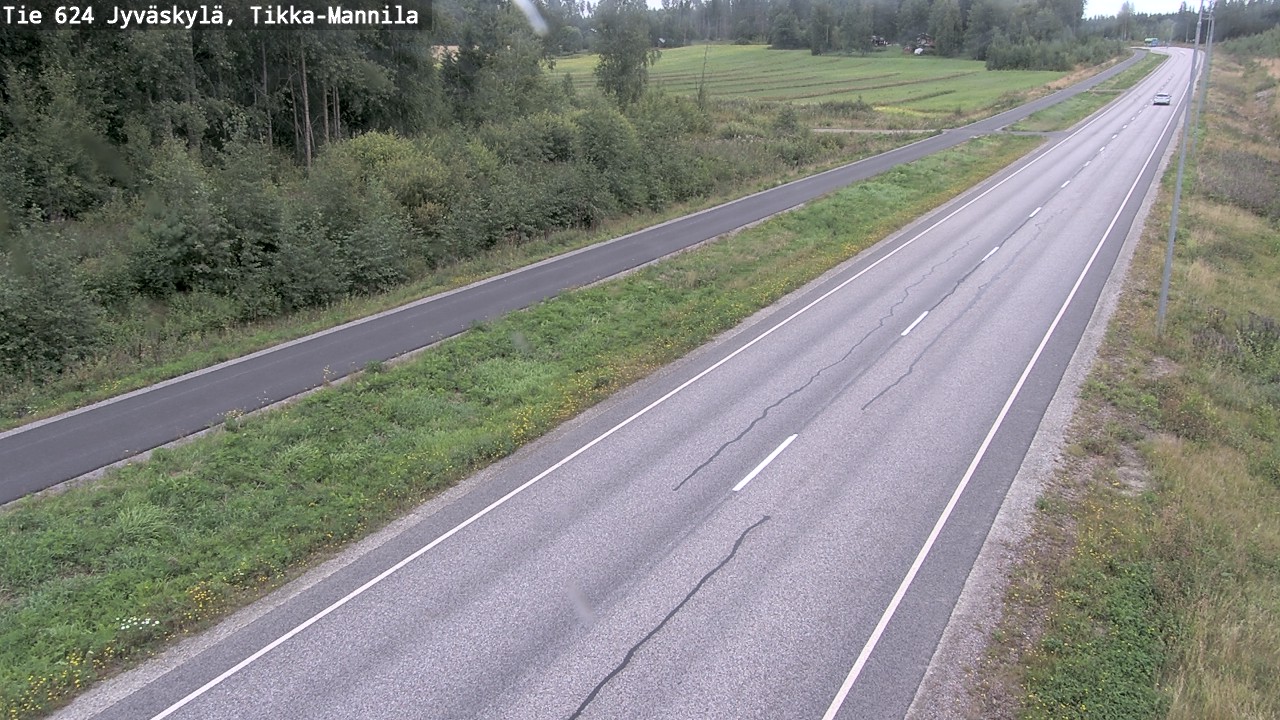 Weather Camera Image Road 624 Jyväskylä, Tikka-Mannila, Jyväskylä, Keski-Suomi