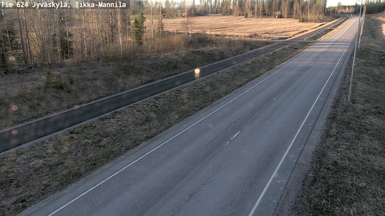 Weather Camera Image Road 624 Jyväskylä, Tikka-Mannila, Jyväskylä, Keski-Suomi