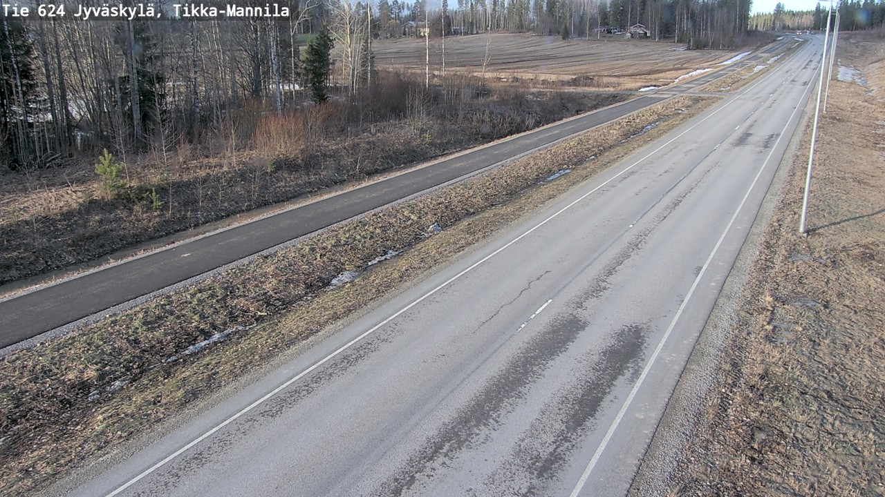 Weather Camera Image Väg 624 Jyväskylä, Tikka-Mannila, Jyväskylä, Keski-Suomi