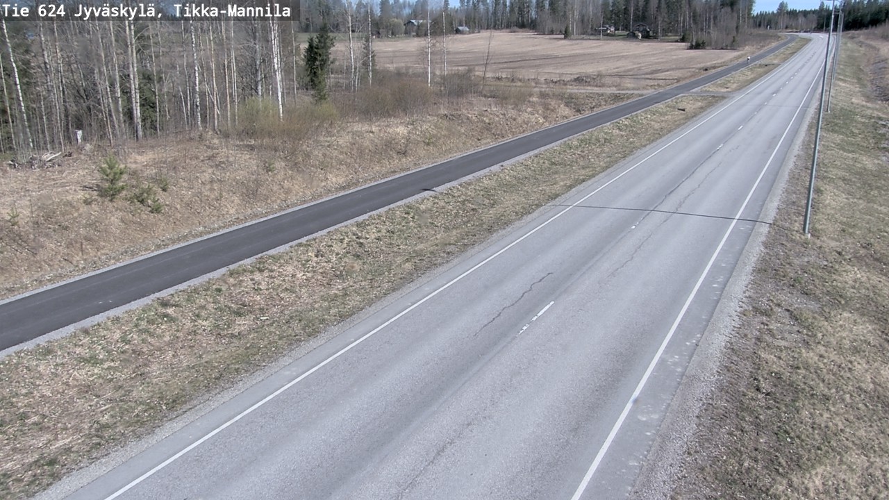 Kelikamerat Kuva Tie 624 Jyväskylä, Tikka-Mannila, Jyväskylä, Keski-Suomi