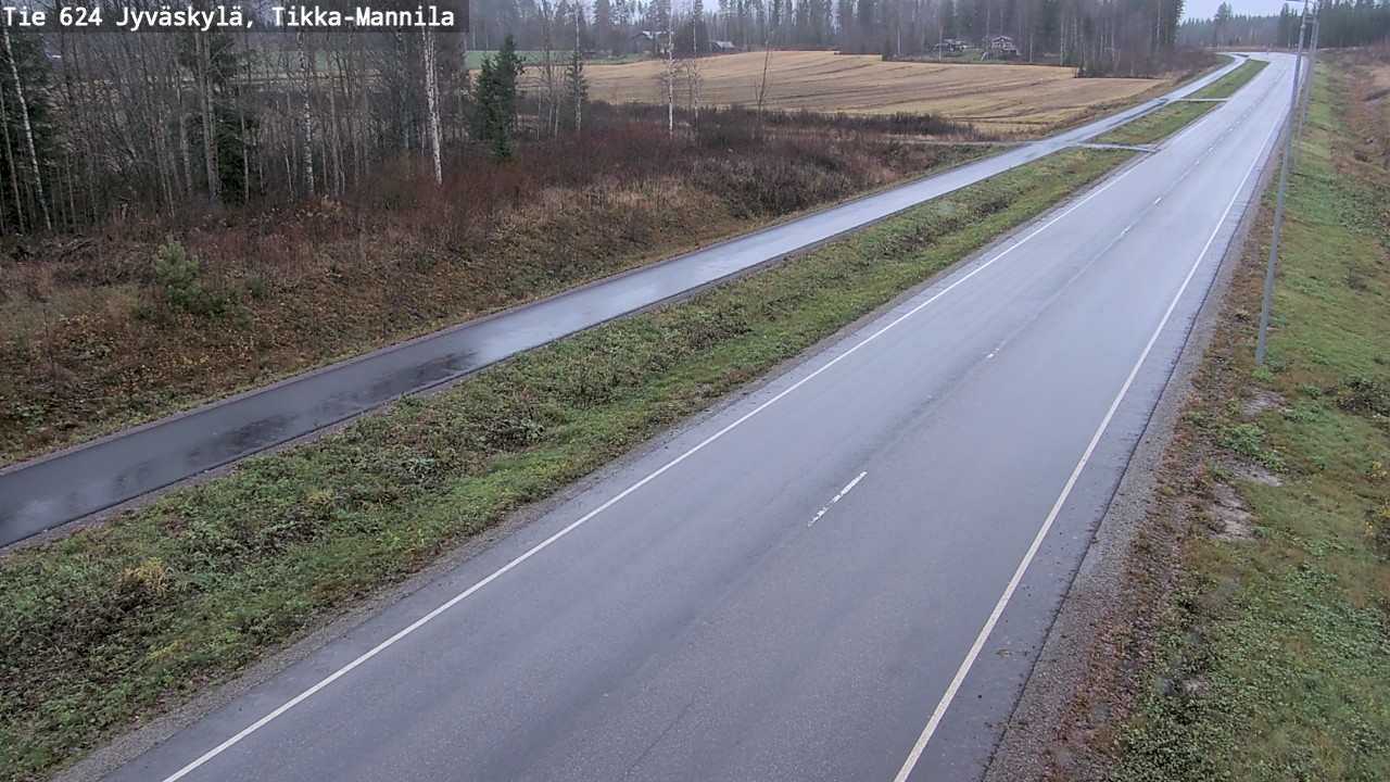 Weather Camera Image Väg 624 Jyväskylä, Tikka-Mannila, Jyväskylä, Keski-Suomi