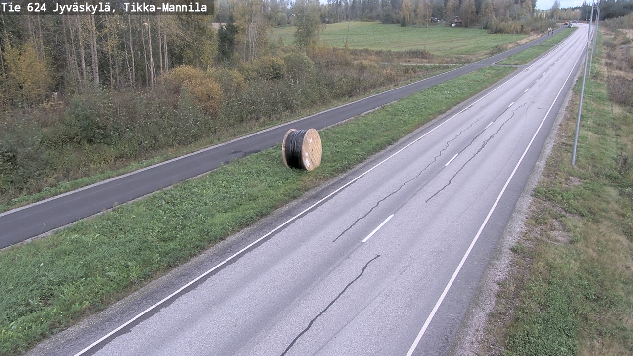 Weather Camera Image Väg 624 Jyväskylä, Tikka-Mannila, Jyväskylä, Keski-Suomi