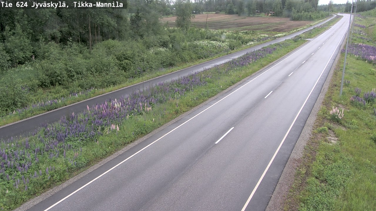 Weather Camera Image Väg 624 Jyväskylä, Tikka-Mannila, Jyväskylä, Keski-Suomi