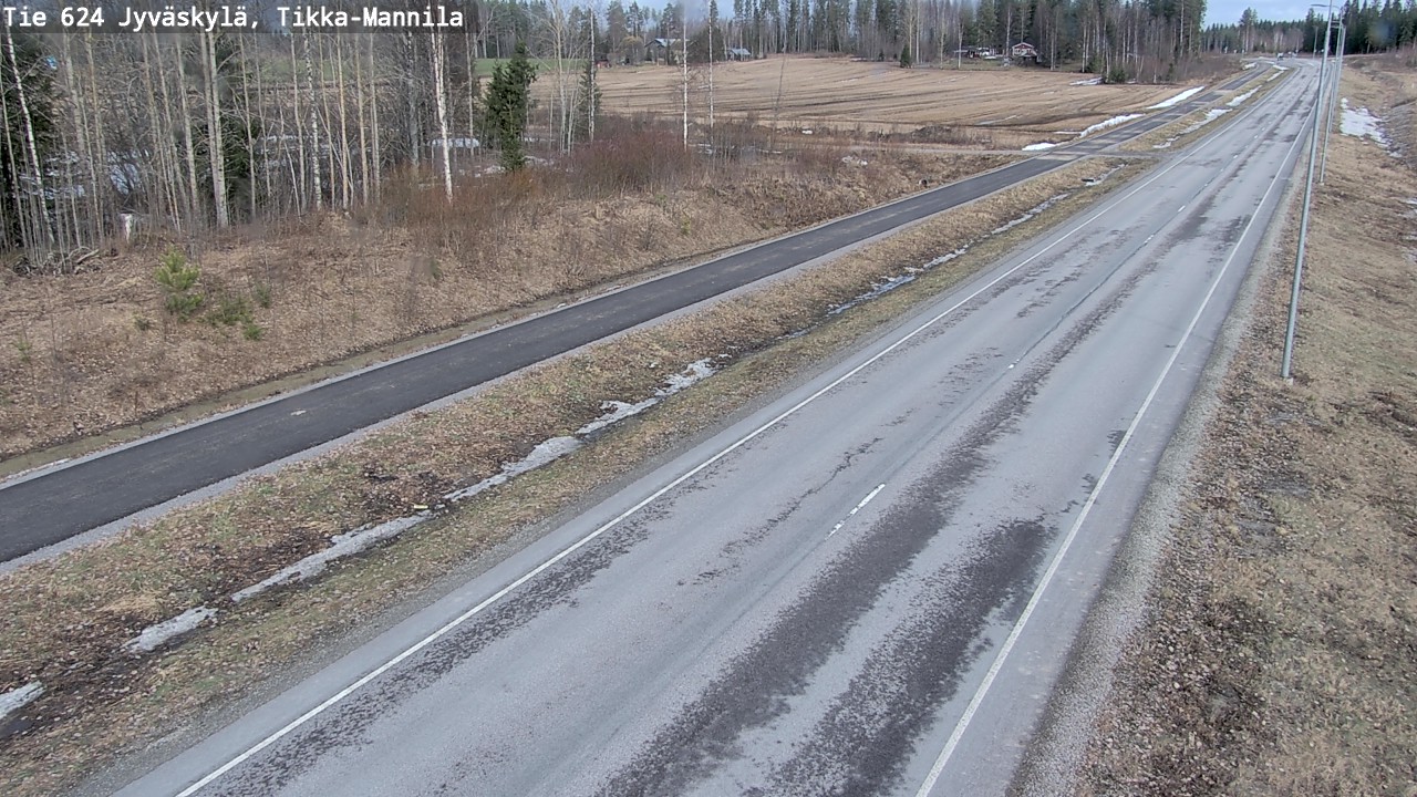 Weather Camera Image Väg 624 Jyväskylä, Tikka-Mannila, Jyväskylä, Keski-Suomi