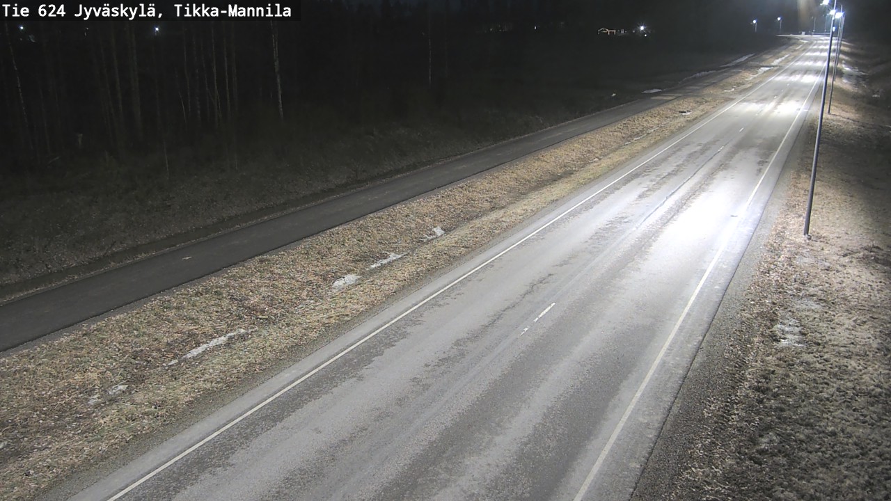 Weather Camera Image Väg 624 Jyväskylä, Tikka-Mannila, Jyväskylä, Keski-Suomi