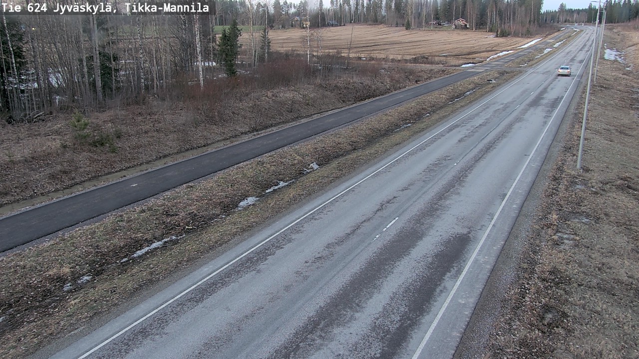 Weather Camera Image Väg 624 Jyväskylä, Tikka-Mannila, Jyväskylä, Keski-Suomi