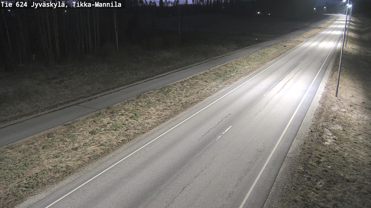 Weather Camera Image Väg 624 Jyväskylä, Tikka-Mannila, Jyväskylä, Keski-Suomi