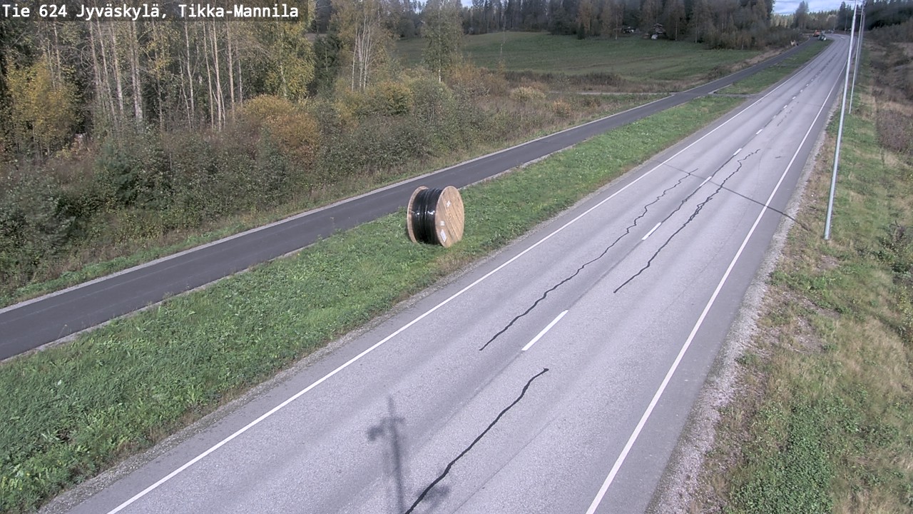 Weather Camera Image Väg 624 Jyväskylä, Tikka-Mannila, Jyväskylä, Keski-Suomi