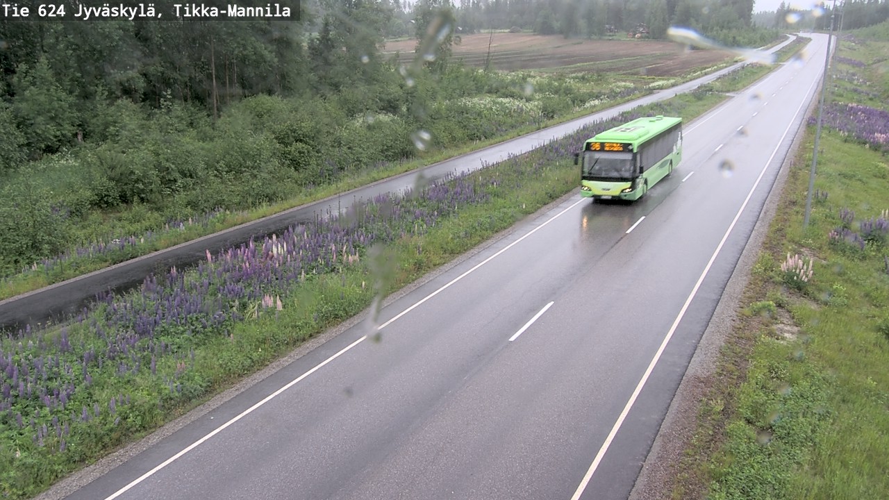 Weather Camera Image Väg 624 Jyväskylä, Tikka-Mannila, Jyväskylä, Keski-Suomi