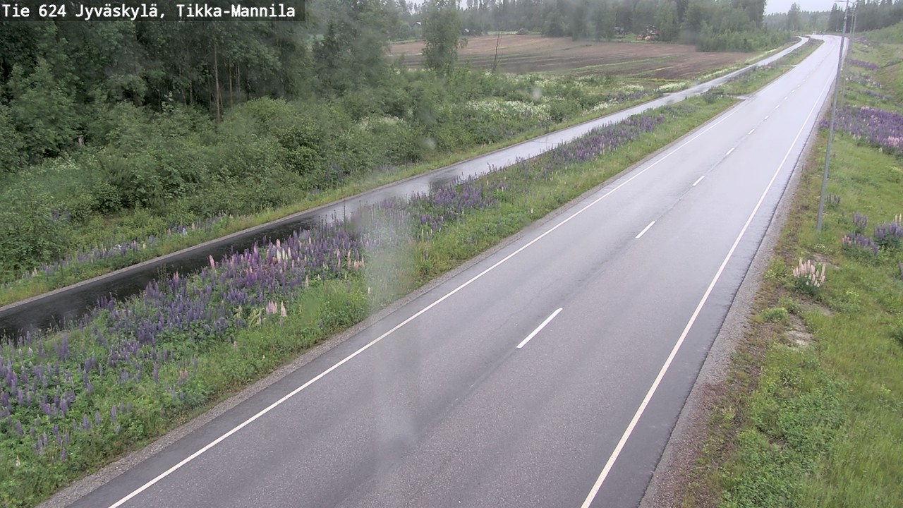 Weather Camera Image Väg 624 Jyväskylä, Tikka-Mannila, Jyväskylä, Keski-Suomi