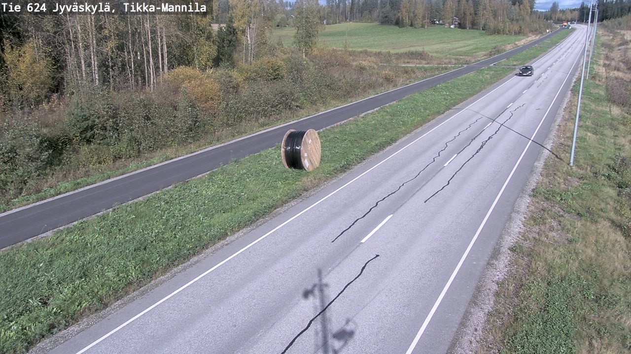 Weather Camera Image Väg 624 Jyväskylä, Tikka-Mannila, Jyväskylä, Keski-Suomi