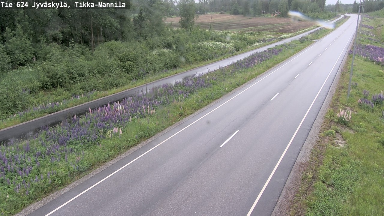Weather Camera Image Road 624 Jyväskylä, Tikka-Mannila, Jyväskylä, Keski-Suomi
