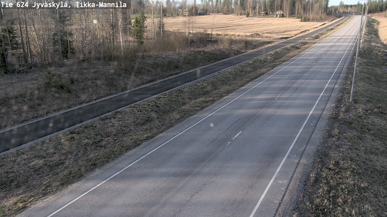 Weather Camera Image Road 624 Jyväskylä, Tikka-Mannila, Jyväskylä, Keski-Suomi
