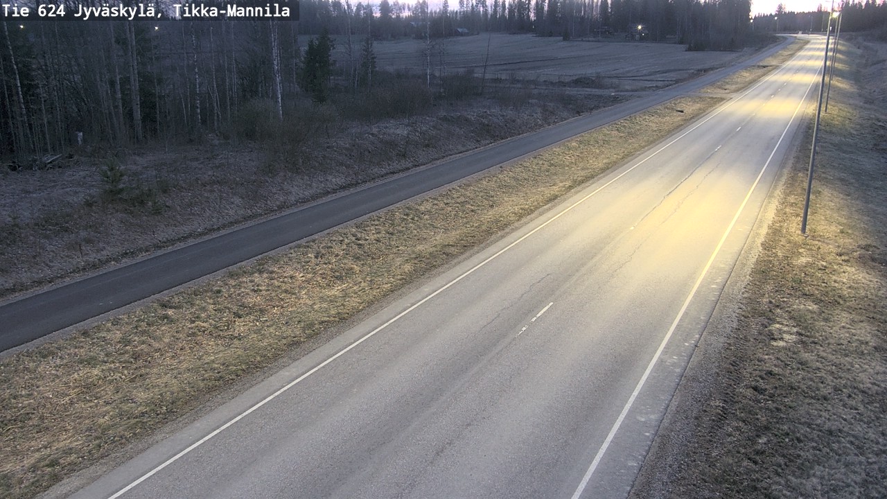 Weather Camera Image Road 624 Jyväskylä, Tikka-Mannila, Jyväskylä, Keski-Suomi