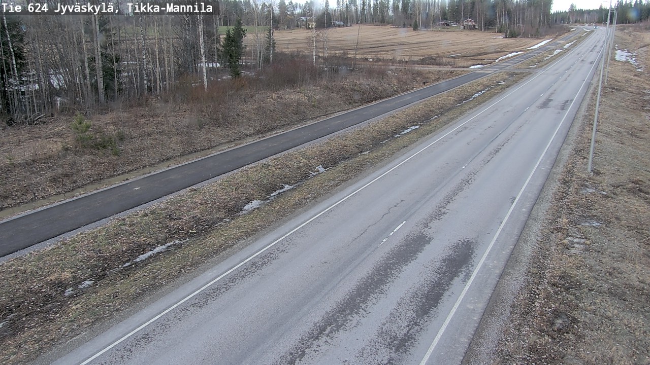 Weather Camera Image Väg 624 Jyväskylä, Tikka-Mannila, Jyväskylä, Keski-Suomi