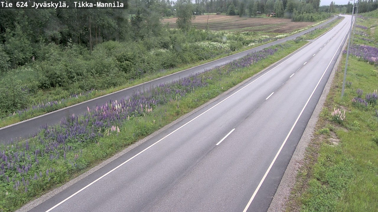 Weather Camera Image Väg 624 Jyväskylä, Tikka-Mannila, Jyväskylä, Keski-Suomi