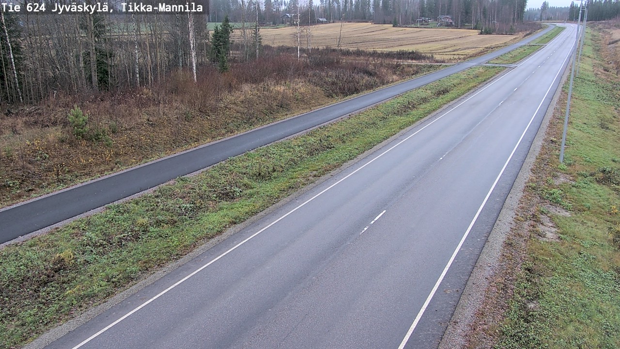 Kelikamerat Kuva Tie 624 Jyväskylä, Tikka-Mannila, Jyväskylä, Keski-Suomi