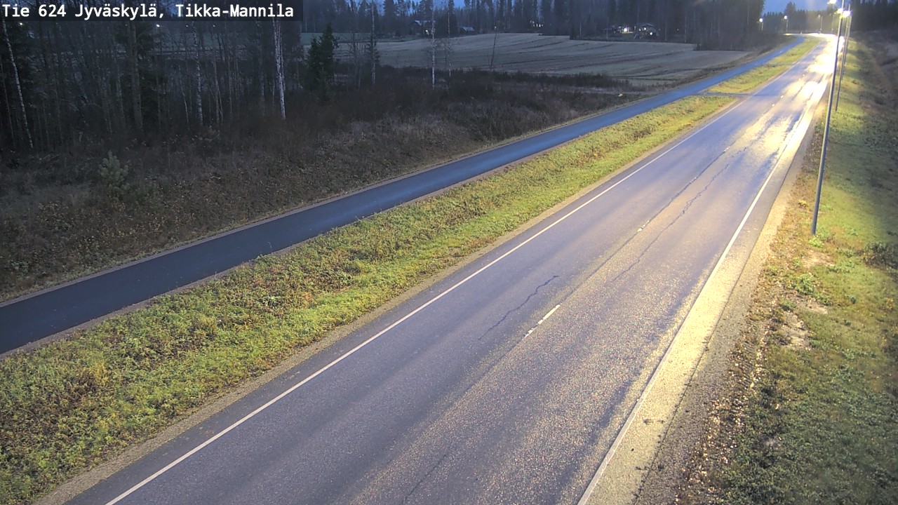 Kelikamerat Kuva Tie 624 Jyväskylä, Tikka-Mannila, Jyväskylä, Keski-Suomi