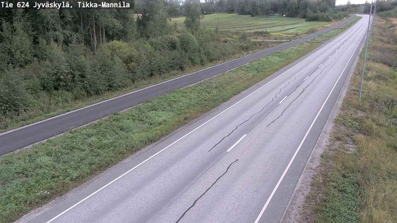 Weather Camera Image Road 624 Jyväskylä, Tikka-Mannila, Jyväskylä, Keski-Suomi