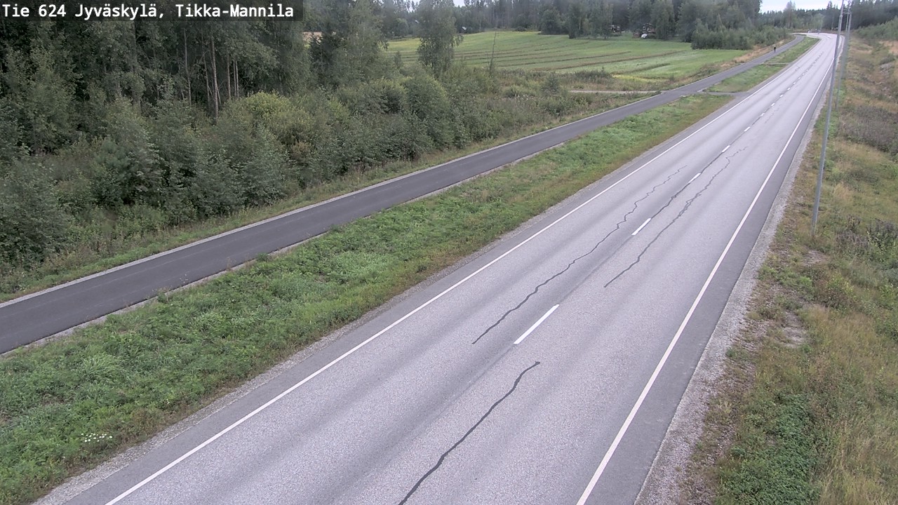 Weather Camera Image Road 624 Jyväskylä, Tikka-Mannila, Jyväskylä, Keski-Suomi