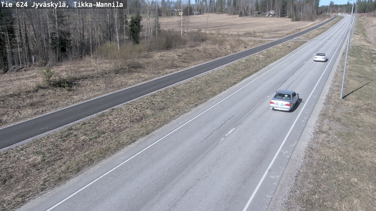 Weather Camera Image Road 624 Jyväskylä, Tikka-Mannila, Jyväskylä, Keski-Suomi