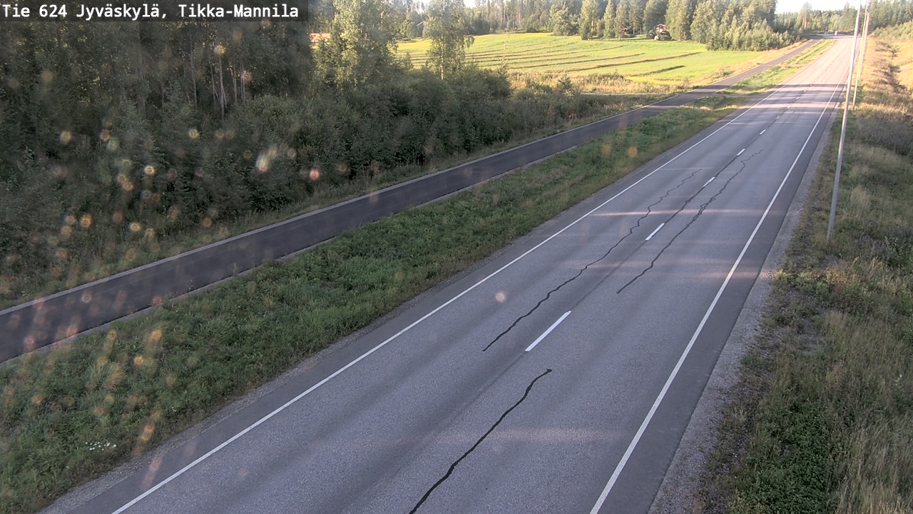 Kelikamerat Kuva Tie 624 Jyväskylä, Tikka-Mannila, Jyväskylä, Keski-Suomi