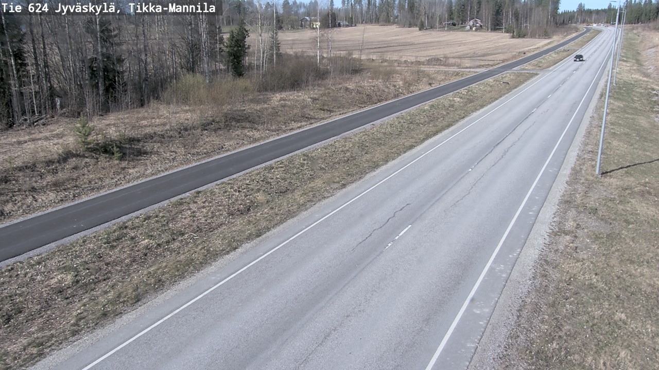 Weather Camera Image Road 624 Jyväskylä, Tikka-Mannila, Jyväskylä, Keski-Suomi