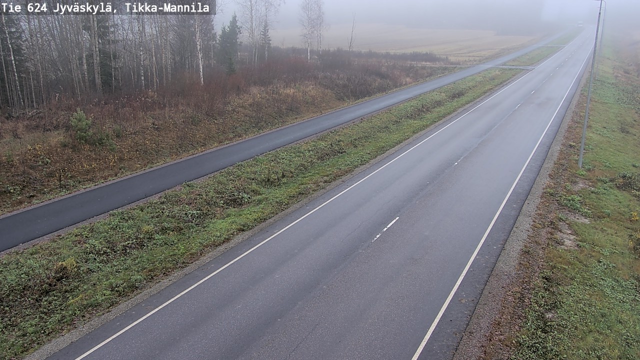 Kelikamerat Kuva Tie 624 Jyväskylä, Tikka-Mannila, Jyväskylä, Keski-Suomi