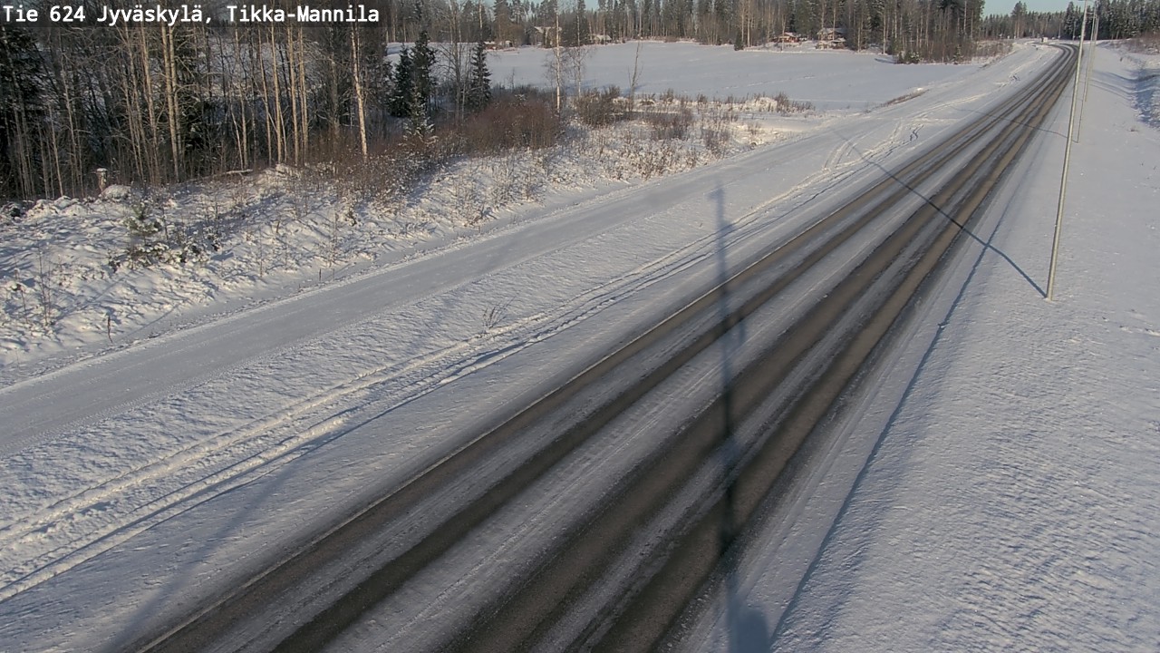 Weather Camera Image Road 624 Jyväskylä, Tikka-Mannila, Jyväskylä, Keski-Suomi