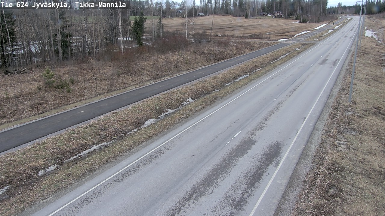 Weather Camera Image Väg 624 Jyväskylä, Tikka-Mannila, Jyväskylä, Keski-Suomi