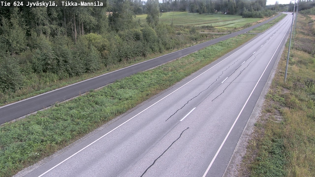 Weather Camera Image Road 624 Jyväskylä, Tikka-Mannila, Jyväskylä, Keski-Suomi